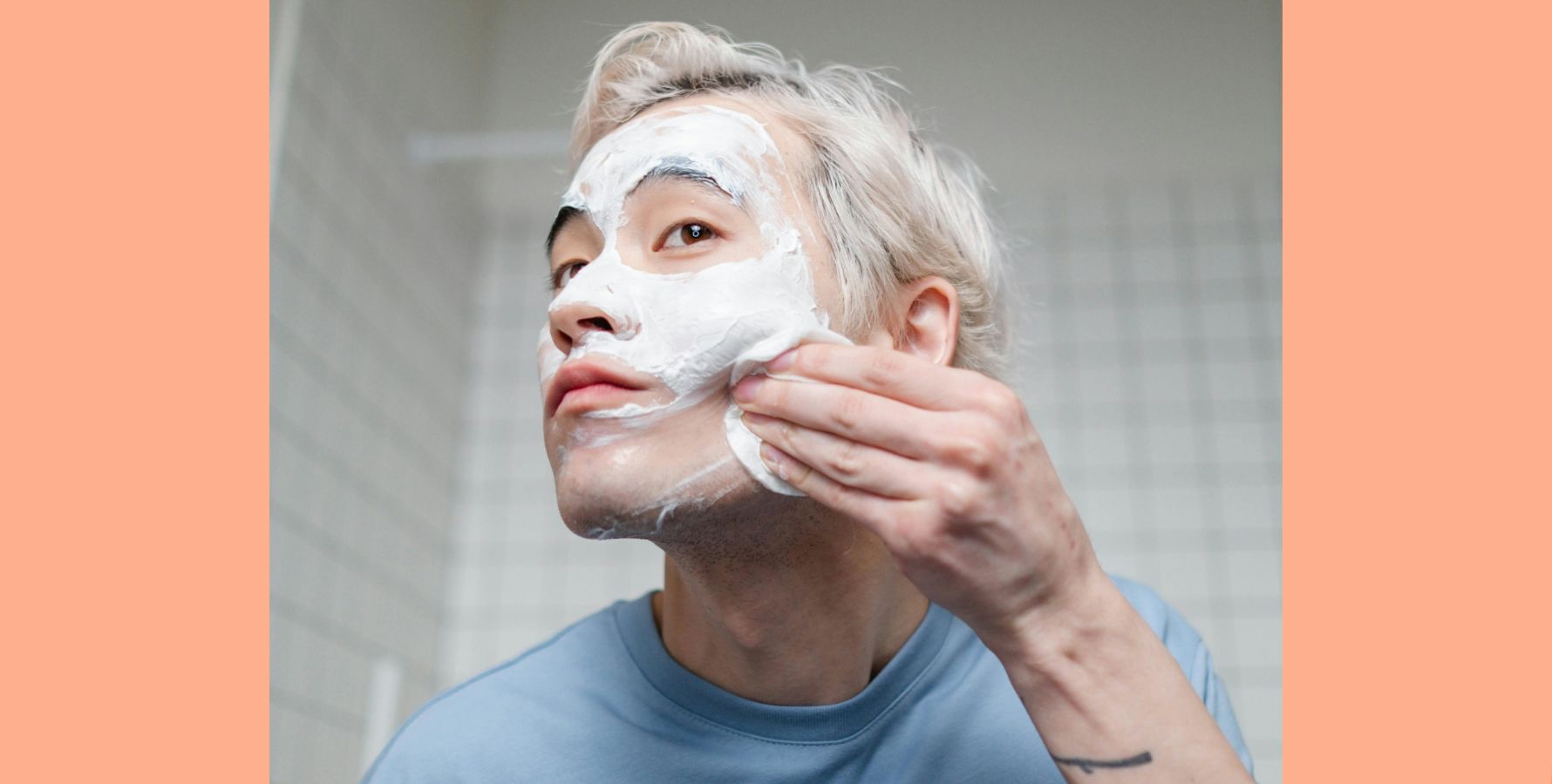 CERM Skin Acne dos and don'ts. Young man removing facial mask. Image: Pexels.com/Ron Lach